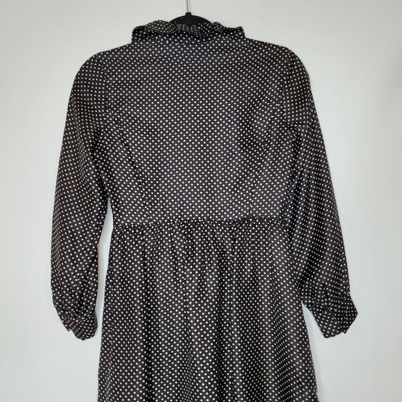 J.Crew 100% Black and White Polka Dot Dress - Picture 6 of 6